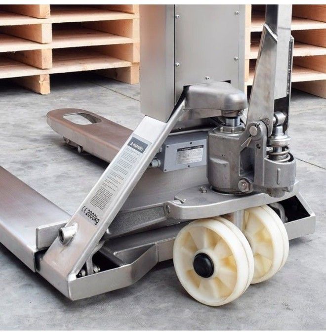 Transpallet Inox e Zincati--Transpallet pesatore ATEX 1000kg/2000kg