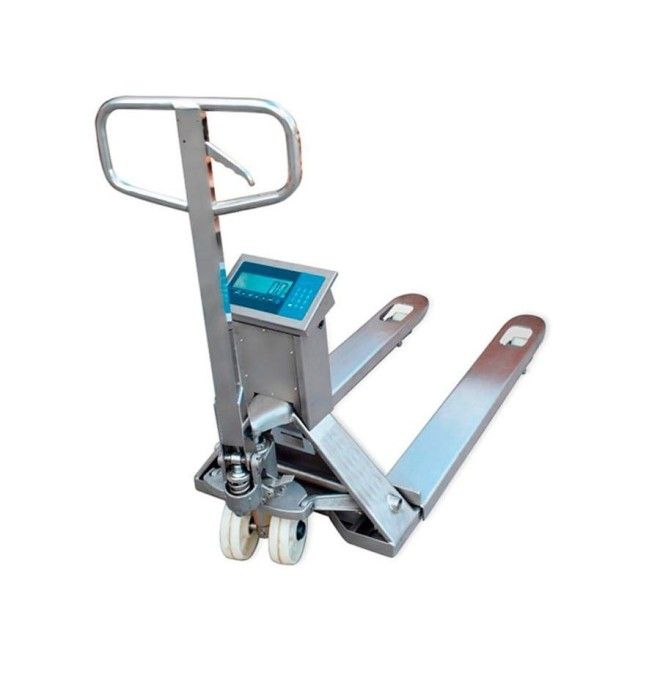Transpalettes Inox et Galvanisés--Transpalette peseur ATEX 1000kg/2000kg