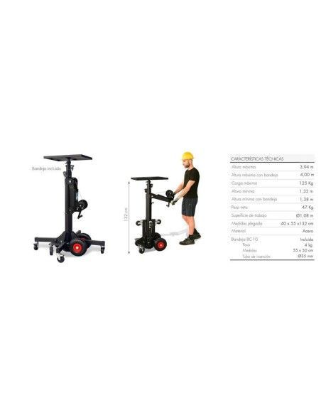 Impilatore Manuale--Elevatore manuale 125kg a 4000mm