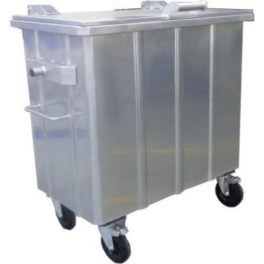 Tambores de Plástico e Folha--Recipiente lixo galvanizado 800L