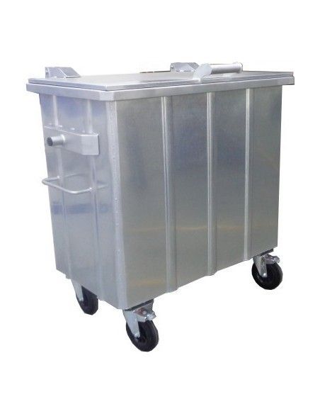 Tambores de Plástico e Folha--Recipiente lixo galvanizado 800L