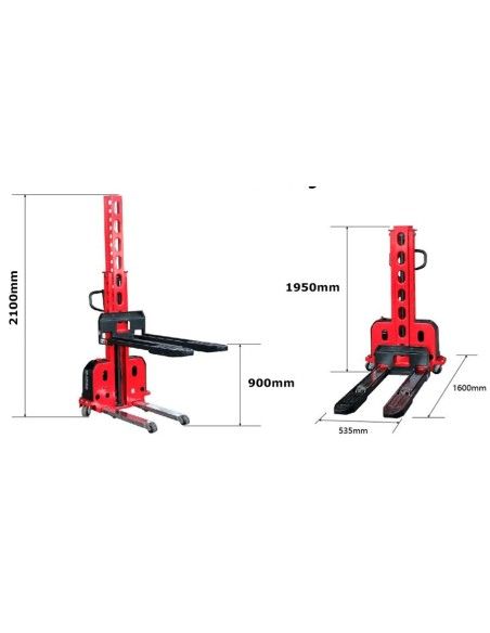 Self-Loading Stackers--Self-supporting stacker 500kg to 900mm (Total height 1200mm)