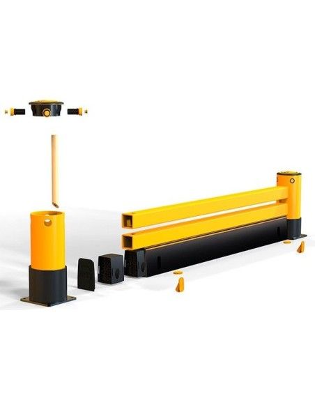 Barrier for racking and Shelving 2 rails and socket, Designed for propo...