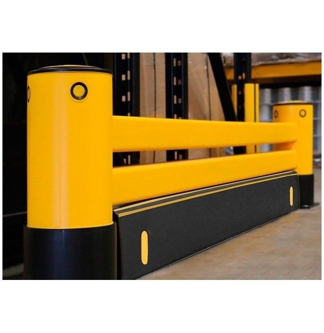 Protezioni Industriali-Barrel scaffali 2 guide e presa