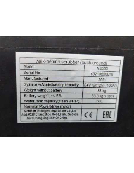 Scheuergeräte--Wäscher industrial mit Dirigent bei Pie 530mm Diam. Bürste