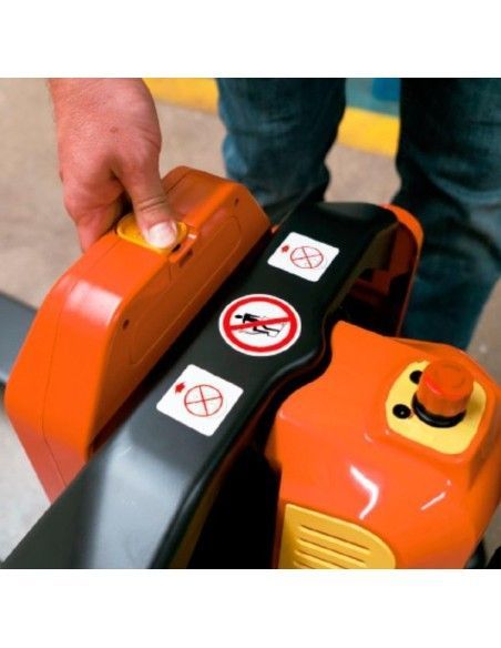 Transpalettes Peseurs--Transpalette peseur 1500 kg électrique (avec imprimante)