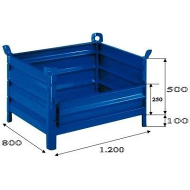Containers and Baskets--Ceston 1200x800mm (cloth) with folding side 2