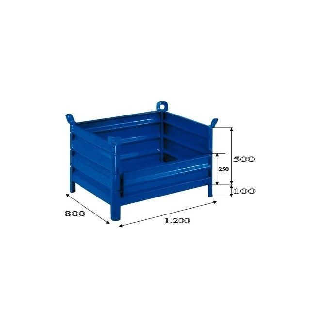 Conteneurs et Paniers--Ceston 1200x800mm (cloth) avec côté pliant