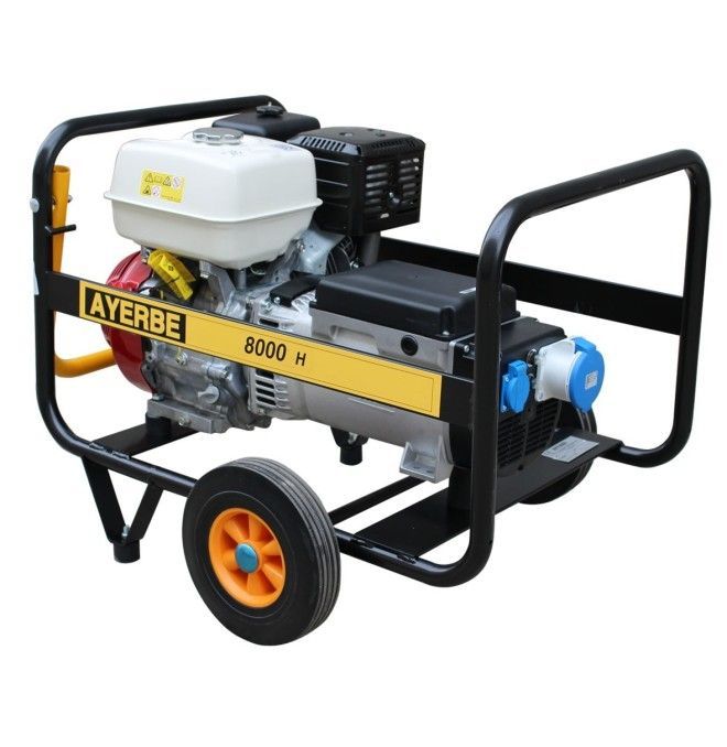 Grupos electrógenos portátiles--Grupo Electrógeno 8kva MN motor Honda 390A - Gasolina