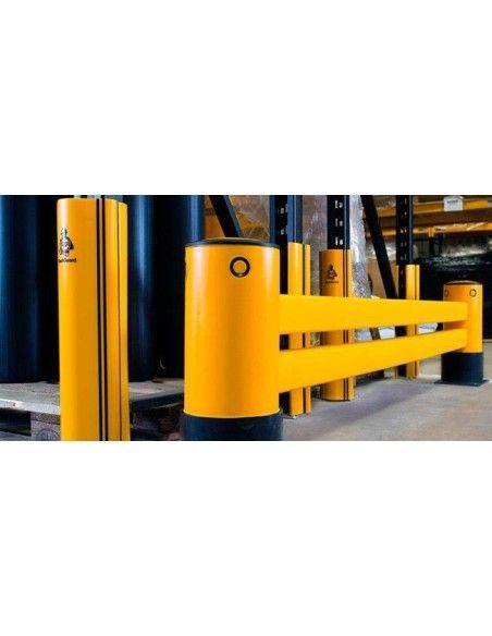 Proteções Industriais-Barrel prateleiras 2 trilhos 2,4M
