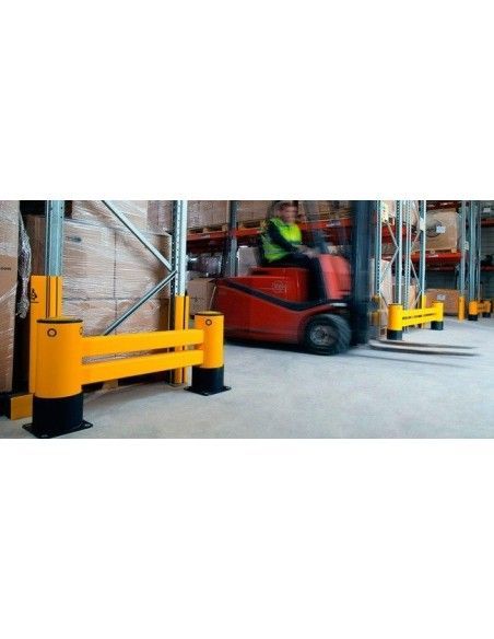 Industrieschutz-Barrel regale 2 Schiene 2,4M