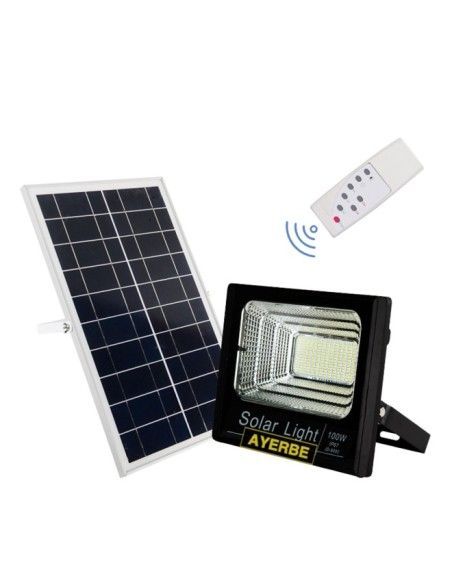 Iluminación--FOCO SOLAR 200W /AY con mando a distancia