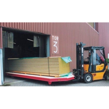 On board: blowers, clamps,..-Trailer industrial 5,000 kg forklift 2