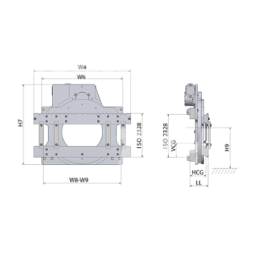 An Bord: Gebläse, Klemmen,...--Rotator für 360o radbarren - FEM2 1800KG 2