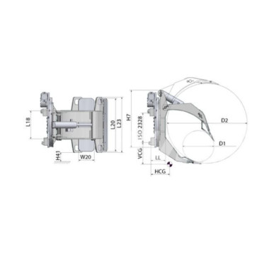 A bordo: flipper, morsetti,...--Pinza para Bobinas 360o - FEM3A 2000KG 2