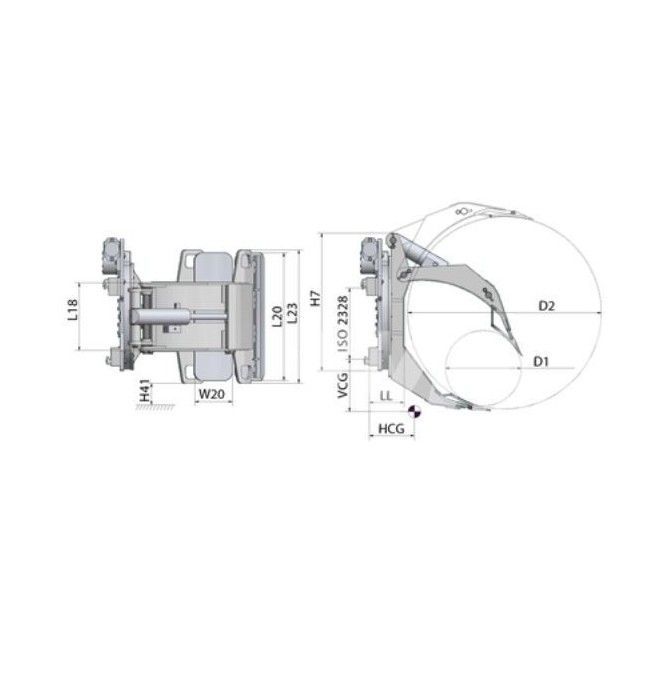 On board: flippers, clamps,...--Pinza para Bobinas 360o - FEM3A 2000KG