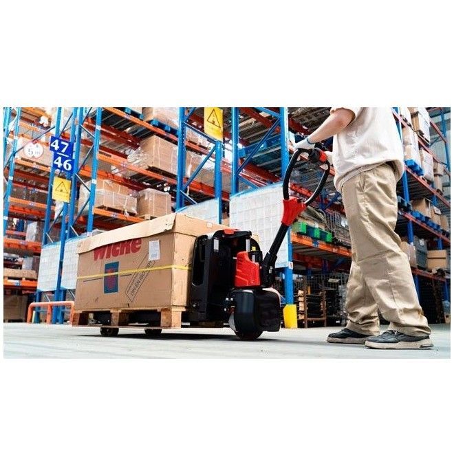 Transpallet Elettrici-TYMBIA-Transpallet elettrico 1500 kg di litio estraibile