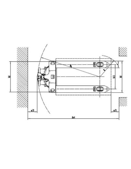 Transpallet Elettrici-TYMBIA-Transpallet elettrico 1500 kg di litio estraibile