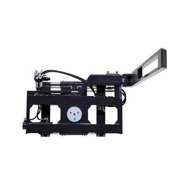 On board: screwdrivers, clamps,...--Crate rotor with side arm forklift