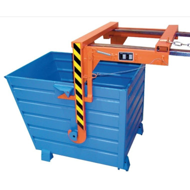 Recipiente Inclinável-- capacidade de carga empilhável de 0.3m3 e 500kg, Amarelo de laranja