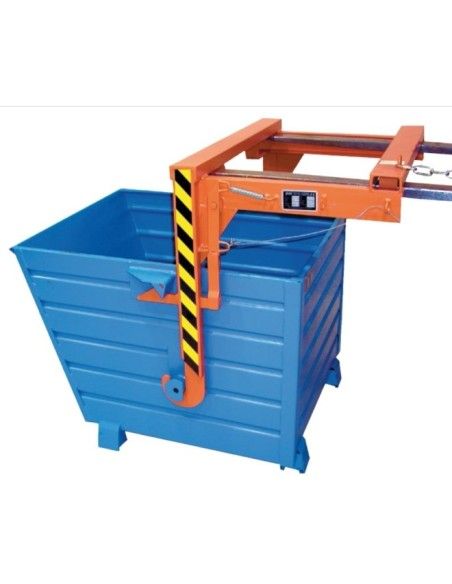 Recipiente Inclinável-- capacidade de carga empilhável de 0.3m3 e 500kg, Amarelo de laranja