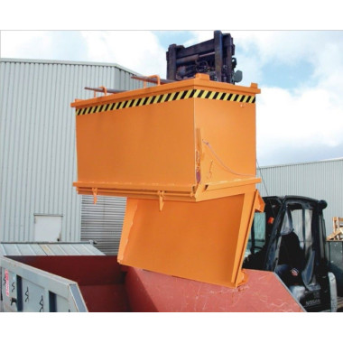 Bacs Basculants--Conteneur avec une capacité inférieure de 0,5m3 et 1000kg, Orange jaune