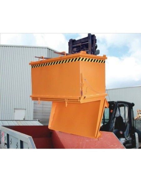 Bacs Basculants--Conteneur avec une capacité inférieure de 0,5m3 et 1000kg, Orange jaune