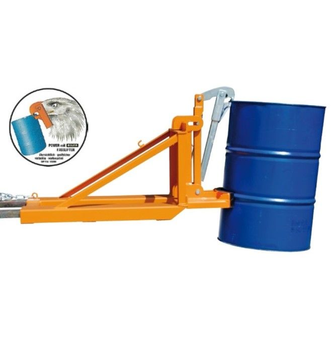 To load pumps and drums--Place drums, Orange yellow
