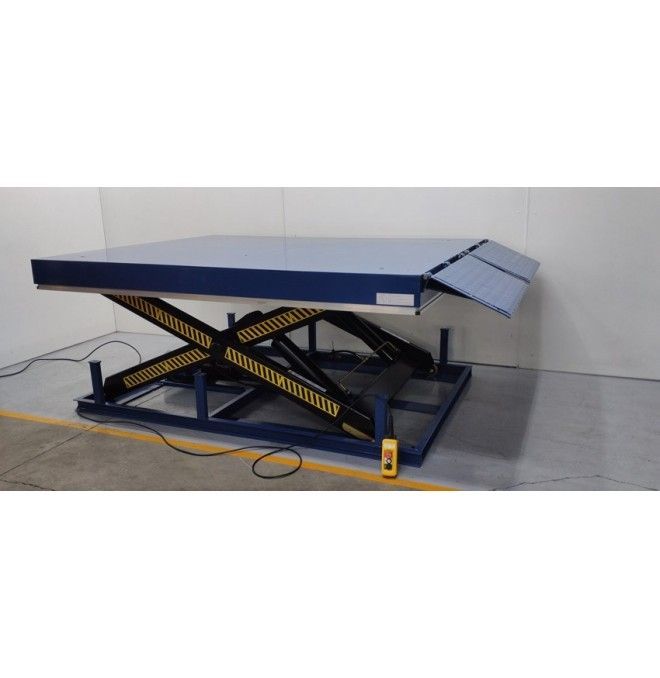 Tavoli Speciali--Tavolo elevatore elettrico 4000 kg (2500x2000mm) + 400mm. Solapa (per molla di carico)