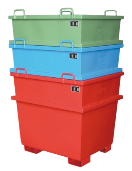 Tilting Container--Container universal for grua and forklift.