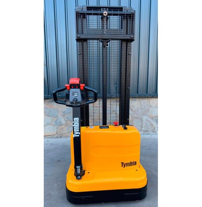 Impilatori Elettrici--Impilatore elettrico 1200kg a 2900mm con forche lunghe 1350mm