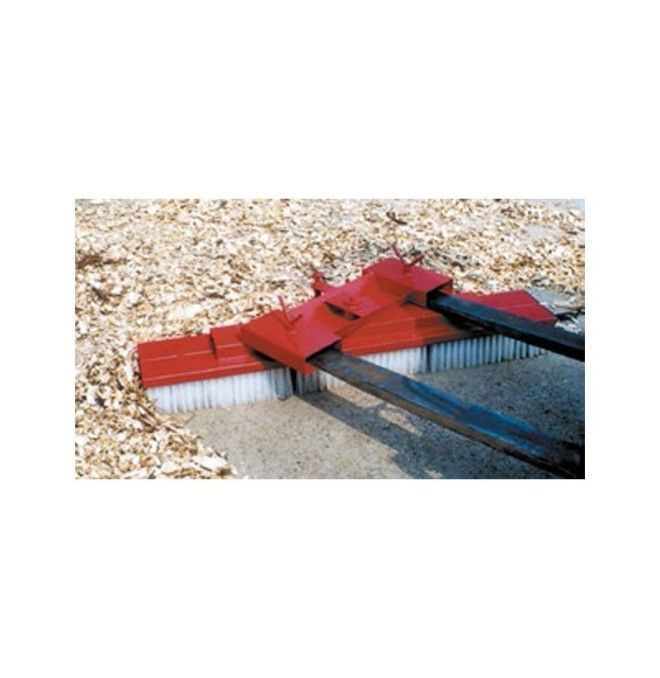 Kehrmaschinen und Bürsten--Bürste kehrmaschinen 1500x410mm gabelstapler, Rotes Feuer