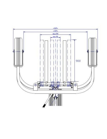 Transpaletas Especiales--Transpaleta inclinable de 1000kg a 90º - Carga ergonómica