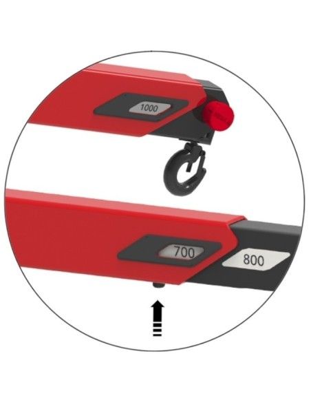 Gru--Gru manuale 2000kg pieghevole per pallet