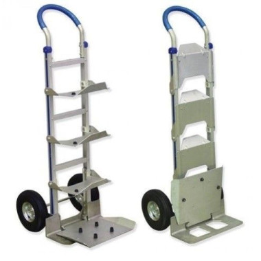 Chariots manuels et électriques--Voiture aluminium 5 fûts d'eau