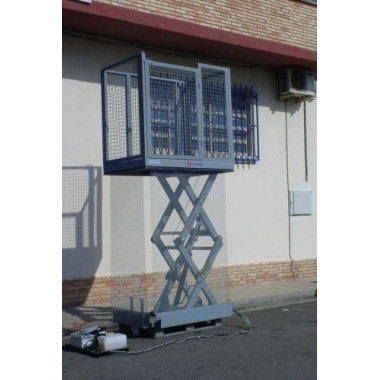 Tables Spéciales--Table élévatrice électrique ciseaux 1000kg (avec clôtures)