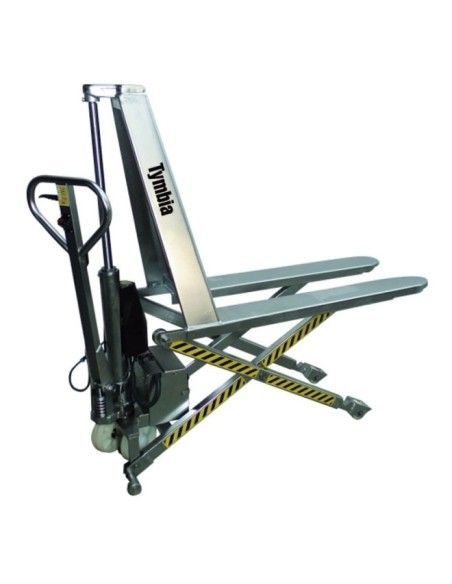 Transpalettes À Ciseaux--Transpalette Acier inoxydable électrique 1000kg - 1150x540mm