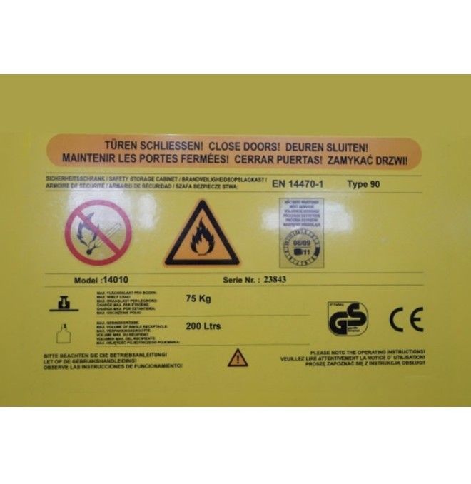 Armadi Ignifughi RF30 RF90. -NO-Armadio ignifugo RF90 1200x600x1950