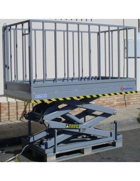 Tables Spéciales--Table élévatrice électrique ciseaux 1000kg (avec rails)