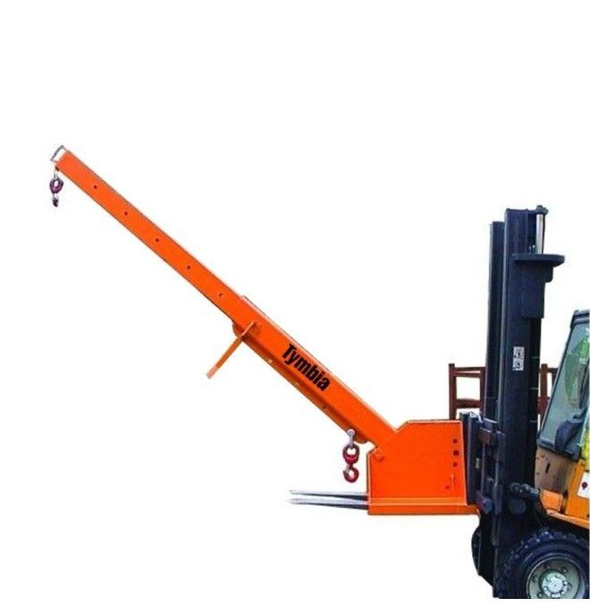 Grúas y ganchos carretilla--Grúa para Carretillas Angulable de 5.000kg de capacidad, hasta 3700mm
