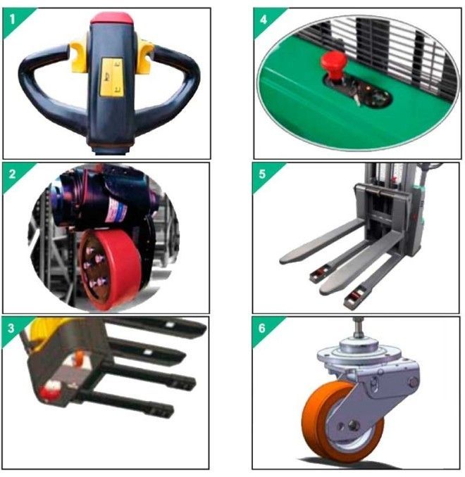 Stackers électriques - Empileur électrique 1500kg à 3500mm Lithium