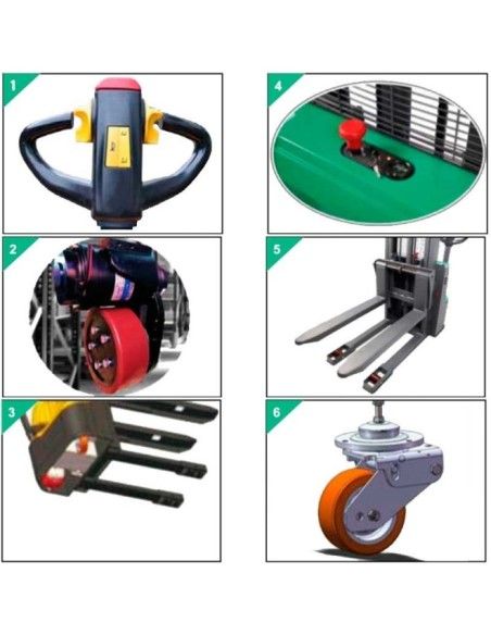 Electric stackers - electric stacker 1500kg at 3500mm lithium