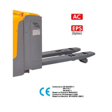 Transpalettes Électriques--Transpalette électrique 2000kg avec plate-forme et batterie au lithium 2