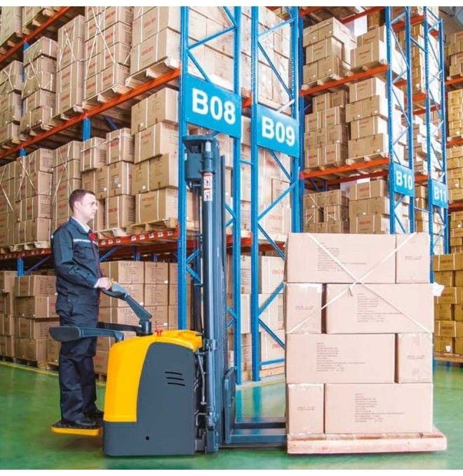 Electric Stackers-Electric stacker 1500kg to 5600mm Platform