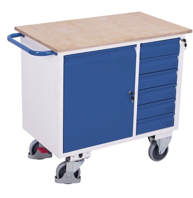 Carros e banche workshop..-Auto utensili con 6 cassetti e ruote