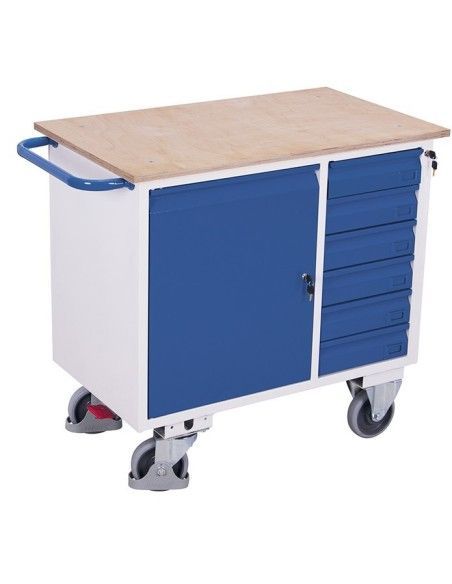 Carros und Banken-Workshops-Auto werkzeuge mit 6 schubladen und rädern