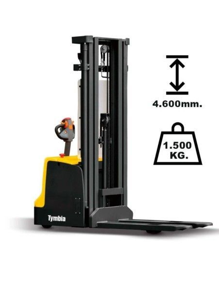 Electric Stackers--Electric stacker 1500kg to 4600mm - 24V/210Ah