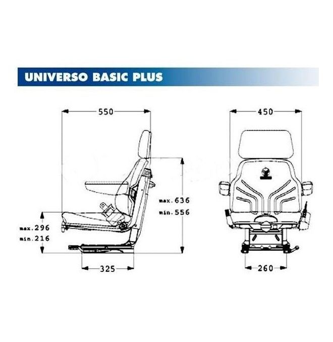 Sitze und Zubehör--Asiento Grammer Universo Bacis Plus für Landmaschinen