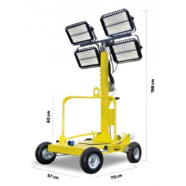 Tragbare Erzeugungsgruppen--800W LED-Lichtmast (4 x 200) 2