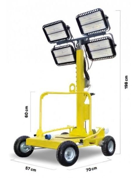 Tragbare Erzeugungsgruppen--800W LED-Lichtmast (4 x 200)